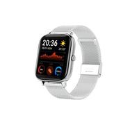 Smartbluetooth casque montre H12 acier argenté + bracelet adhésif sport sommeil sain