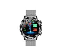 Smartbluetooth casque montre HT183 silver steel bracelet sport santé rappel