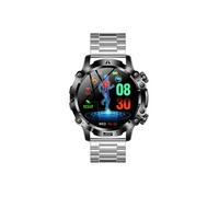 Smartbluetooth casque montre HT4182 silver steel bracelet sport santé rappel