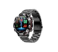 Smartbluetooth casque montre HT482 bracelet en acier noir sport rappel de santé