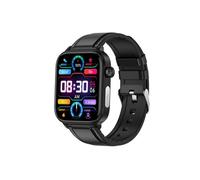 Smartbluetooth casque montre HT570 bracelet en cuir noir sport alerte santé