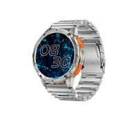 Smartbluetooth casque montre IAK59 bracelet en acier argenté sport rappel de santé