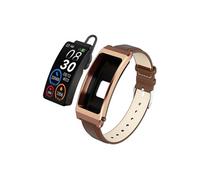 Smartbluetooth casque montre K13S bracelet en cuir doré sport sommeil sain