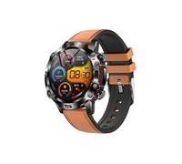 Smartbluetooth casque montre KT482 bracelet cuir brun sport sommeil sain