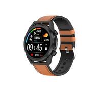 Smartbluetooth casque montre T3102 bracelet cuir brun sport sommeil sain