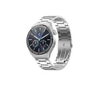 Smartbluetooth casque montre t3pro silver steel + silicone bracelet sport sommeil sain