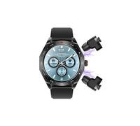 Smartbluetooth casque montre T95 bracelet cuir noir sport sommeil sain