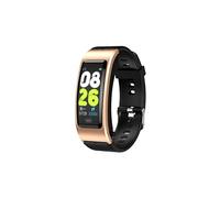Smartbluetooth casque montre TB7 gold black bracelet en silicone sport sommeil sain