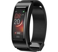Smartbluetooth montre B77 bracelet en acier noir sport santé blood oxygen