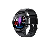 Smartbluetooth montre E400 bracelet en silicone noir + support ecg fréquence cardiaque sport santé sommeil