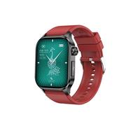Smartbluetooth montre ET580 bande de caoutchouc rouge étanche fréquence cardiaque température corporelle