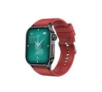 Smartbluetooth montre ET580 bande de caoutchouc rouge étanche fréquence cardiaque température corporelle