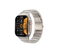 Smartbluetooth montre G41 bracelet en acier argenté sport santé sang oxygène imperméable