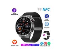 Smartbluetooth montre GT4PRO acier noir