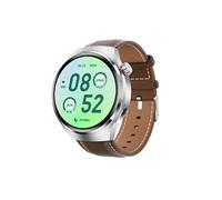 Smartbluetooth montre GT4PRO cuir brun + bracelet adhésif sport sommeil sain