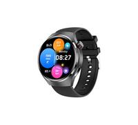 Smartbluetooth montre GT4PRO cuir noir + bracelet adhésif sport sommeil sain
