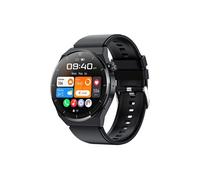 Smartbluetooth montre HK46 bracelet en silicone noir sport santé blood oxygen