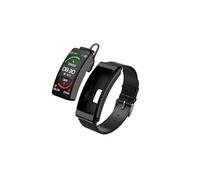 Smartbluetooth montre K13 bracelet en cuir noir sport santé sang oxygène