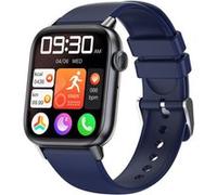 Smartbluetooth montre QS08P bracelet en caoutchouc bleu sport santé blood oxygen G