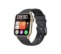 Smartbluetooth montre QS08P bracelet en caoutchouc or noir sport santé sang oxygène