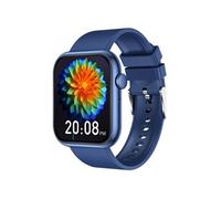 Smartbluetooth montre QX7Pro bracelet en cuir bleu sport santé