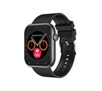 Smartbluetooth montre QX7Pro bracelet en cuir noir sport santé