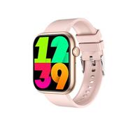 Smartbluetooth montre QX7Pro bracelet en cuir rose sport santé