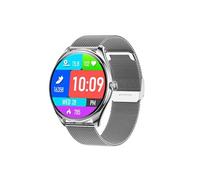Smartbluetooth montre T55 bracelet en acier argenté sport sommeil sain