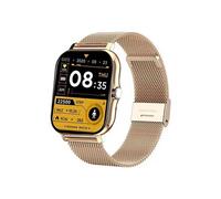 Smartbluetooth montre Y113 gold steel + bracelet adhésif sport wellness mètre pas