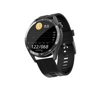 Smartbluetooth montre Z346 bracelet en acier noir sport étanche ecg
