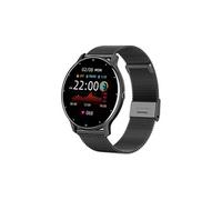 Smartbluetooth montre ZL02D bracelet en acier noir résistant à l'eau météo sport glucose