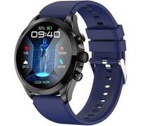 Smartbluetooth watch ET440 bracelet en silicone bleu ecg pour vérifier la fréquence cardiaque sport