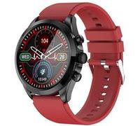 Smartbluetooth watch ET440 bracelet en silicone rouge ecg pour vérifier la fréquence cardiaque pour l'exercice