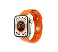 Smartbluetooth watch s9ultra2 orange bracelet silicone fréquence cardiaque température corporelle