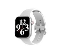 Smartbluetooth watch s9ultra2 silver silicone bracelet fréquence cardiaque température corporelle