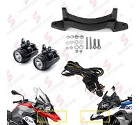 Smartbomb Support pour spots sous l'aile R 1200 GS LC ADV 2013-2018 R1250 LC ADVENTURE 2019 Spots spécifiques + à led 40w 3000 lm ip67 + kit de câblage de bouton de relais