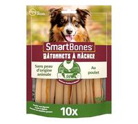 SmartBones – Sticks au poulet – 10 bâtonnets – Faible en graisses – Enrichi vitamines/minéraux