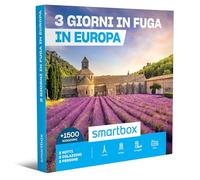 smartbox - Coffret Cadeau 3 Jours en Fuite en Europe - Idée Cadeau pour Le Couple - Deux Nuits avec Petit-déjeuner pour 2 Personnes
