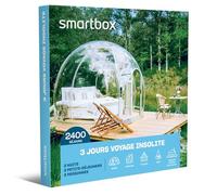 Smartbox - Coffret cadeau 3 jours voyage insolite - Idée cadeau évasion - Deux nuits avec petits-déjeuners pour 2 personnes