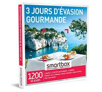 Coffret Cadeau SMARTBOX - 3 jours d'évasion gourmande - 2 nuits avec petits-déjeuners et 2 dîners pour 2 personnes