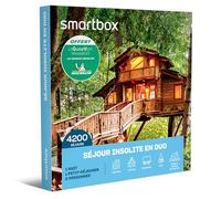 Smartbox - Coffret Cadeau Couple - Séjours Insolite en Duo Michelin - idée Cadeau - 1 Nuit avec Petit-déjeuner et Guide Vert Michelin pour 2 Personnes