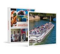 Coffret Cadeau SMARTBOX - Croisière gourmande en bateau-mouche : déjeuner sur la Seine pour 2 adultes et 2 enfants- Gastronomie