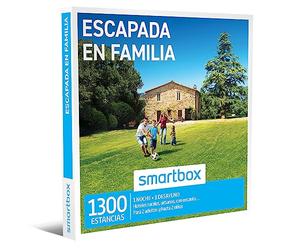 Smartbox Coffret Cadeau Escapade en Famille, idée Cadeau Famille, 1 Nuit avec Petit déjeuner pour 2 Adultes et jusqu'à 2 Enfants