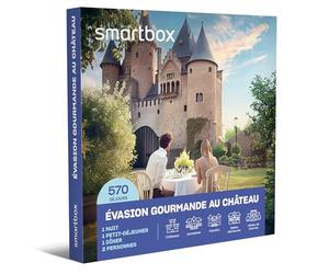 Smartbox - Coffret Cadeau Femme - Évasion gourmande châteaux et Belles demeures - idée Cadeau pour Elle - 1 Nuit avec Petit-déjeuner et dîner pour 2 Personnes