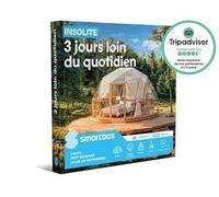 Smartbox - Coffret Cadeau pour Homme ou Femme -Insolite 3 Jours Loin du Quotidien - Idée Cadeau Originale - 1 ou 2 Nuits Nuits avec Petit-déjeuner - dîner - Spa Selon Les Partenaires pour 2 Personnes
