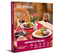 Smartbox - Coffret Cadeau Repas et dîners gourmands à Partager pour 2 Personnes - Idée Cadeau plaisirs de la Table