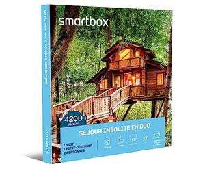 Smartbox - Coffret cadeau Séjour insolite de 2 jours avec petit-déjeuner pour 2 à 4 personnes - Idée cadeau évasion