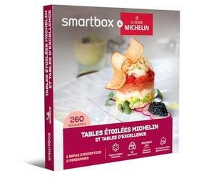 Smartbox - Coffret Cadeau - Tables étoilées Michelin et Tables d'excellence - 1 Repas d'exception pour 2 Personnes