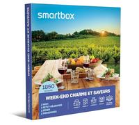 Smartbox - Coffret cadeau Week-end charme et saveurs - Idée cadeau d'évasion gourmet - Une nuit avec petit-déjeuner et dîner pour 2