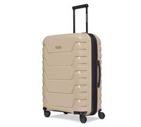 SMARTBOX Édition 01 Article de base, beige, Koffer M (66 cm) erweiterbar, Valise rigide avec roulettes pivotantes